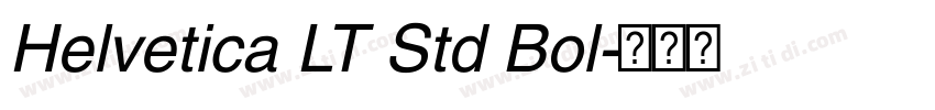 Helvetica LT Std Bol字体转换